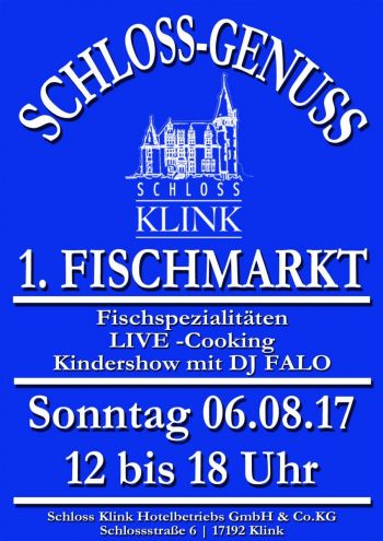 1. Fischmarkt Schloss Klink am 6.8.2017