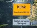Ortseingangsschild von Klink