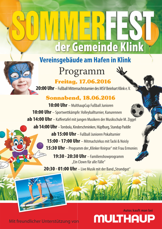 Sommerfest 2016 in Klink